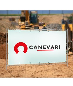 Striscione microforato in formato orizzontale