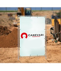 Striscione in PVC formato verticale