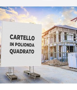 Cartello personalizzato in polionda formato quadrato