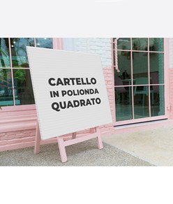 Cartello personalizzato in polionda formato quadrato