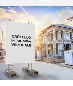 Cartello personalizzato in polionda formato verticale