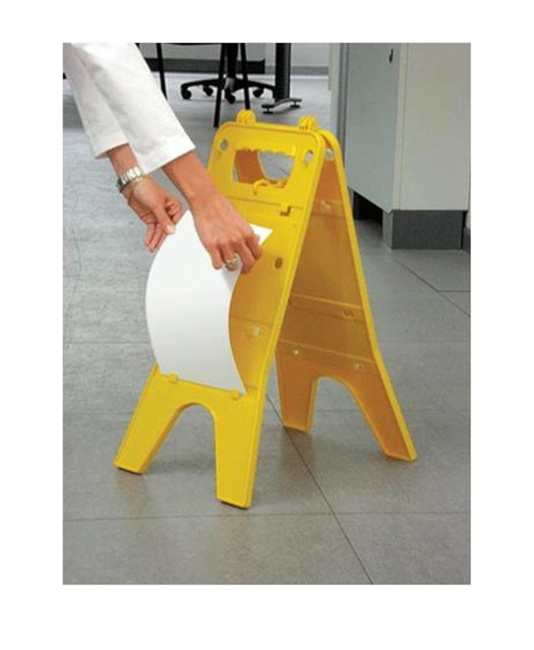 Cavalletto segnaletico con due cartelli personalizzabili Cavalletto segnaletico con due cartelli personalizzabili