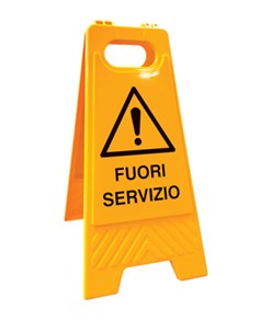 Cavalletto segnaletico bifacciale