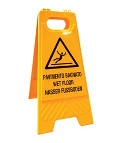 Cavalletto segnaletico bifacciale