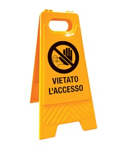 Cavalletto segnaletico bifacciale