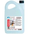 Detergente igienizzante con risciacquo a base di cloro attivo, incolore e profumato
