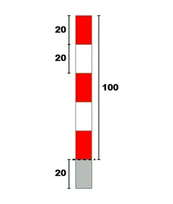 Delineatore segnaletico in ferro