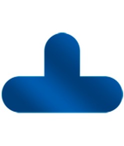 delimitatori a T da pavimento in PVC