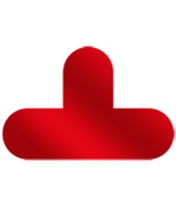 delimitatori a T da pavimento in PVC