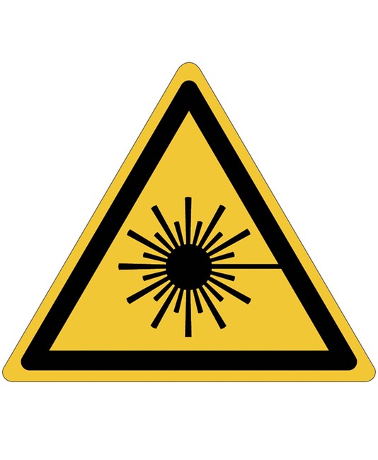 Cartello pericolo  'Raggi laser'