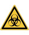 Etichette adesive  pericolo rischio biologico