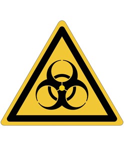 Etichette adesive  pericolo rischio biologico