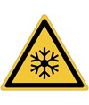 Cartello pericolo  bassa temperatura