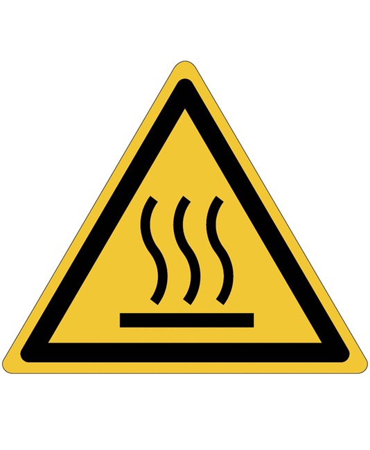 Cartello pericolo superficie calda Cartello pericolo superficie calda