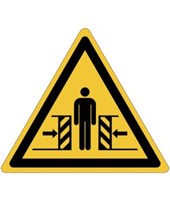 Cartello pericolo  di schiacciamento