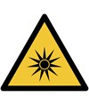 Cartello pericolo  radiazioni ottiche
