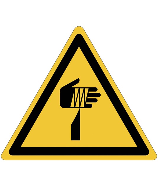 Etichette adesive  pericolo oggetto affilato Etichette adesive  pericolo oggetto affilato