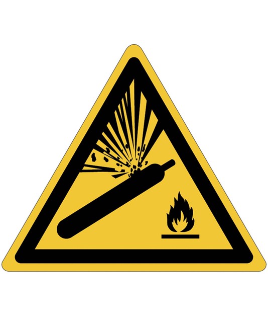 Cartello pericolo bombola pressurizzata Cartello pericolo bombola pressurizzata