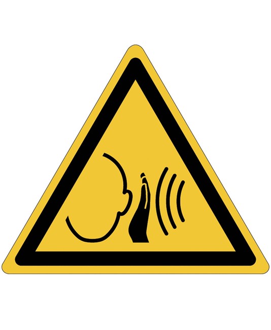 Cartello pericolo forte suono improvviso Cartello pericolo forte suono improvviso