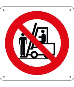 etichette adesive vietato  salire sulle forche dei carrelli elevatori