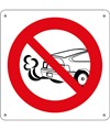 Cartello vietato  tenere il motore acceso