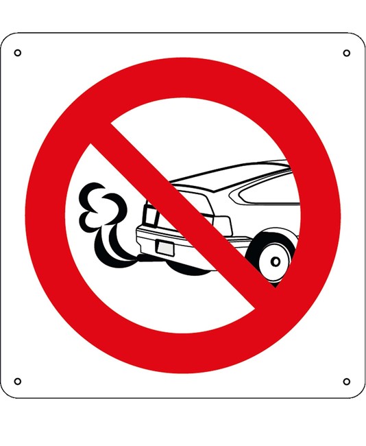 Cartello vietato tenere il motore acceso Cartello vietato tenere il motore acceso