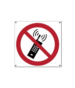 etichette adesive vietato uso telefoni cellulari