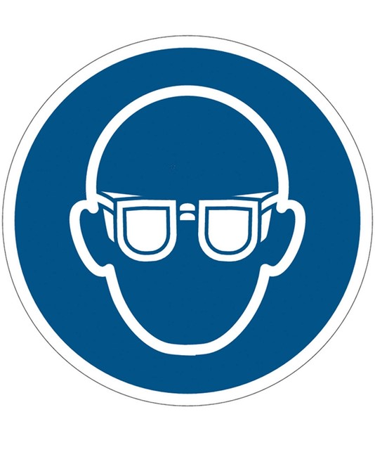 etichette adesive  obbligo indossare le protezioni degli occhi etichette adesive  obbligo indossare le protezioni degli occhi