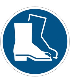 etichette adesive obbligo  indossare le calzature di sicurezza