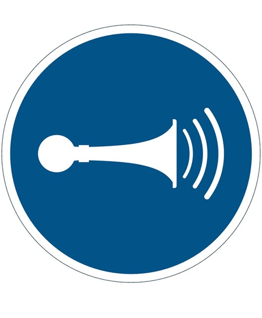 Cartello obbligo segnalare l'avviamento Cartello obbligo segnalare l'avviamento