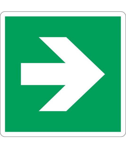 Cartello con simbolo freccia Cartello con simbolo freccia