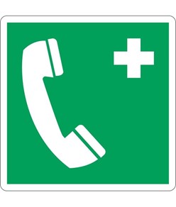 Cartello di emergenza  telefono