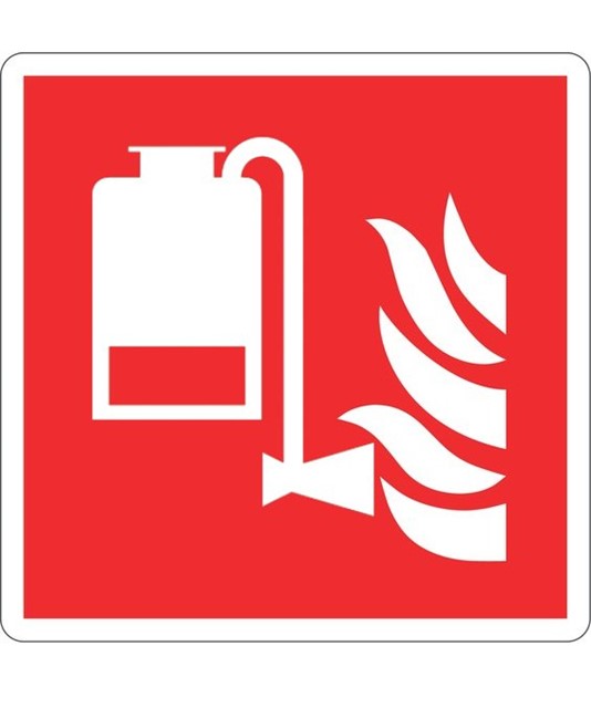 Cartello antincendio 'gruppo portatile antincendio'