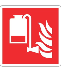 Cartello antincendio 'gruppo portatile antincendio'