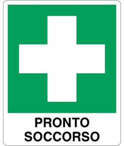 Cartello con scritta 'pronto soccorso'