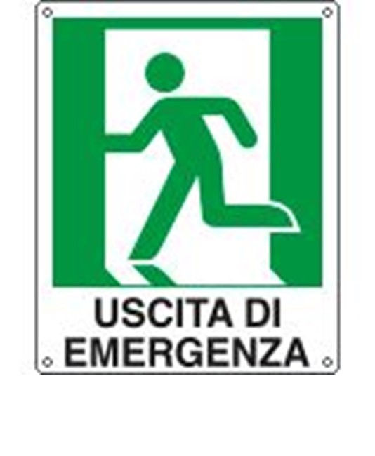 Cartello di emergenza 'uscita di emergenza a sinistra' Cartello di emergenza 'uscita di emergenza a sinistra'