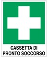 Cartello 'cassetta di pronto soccorso'