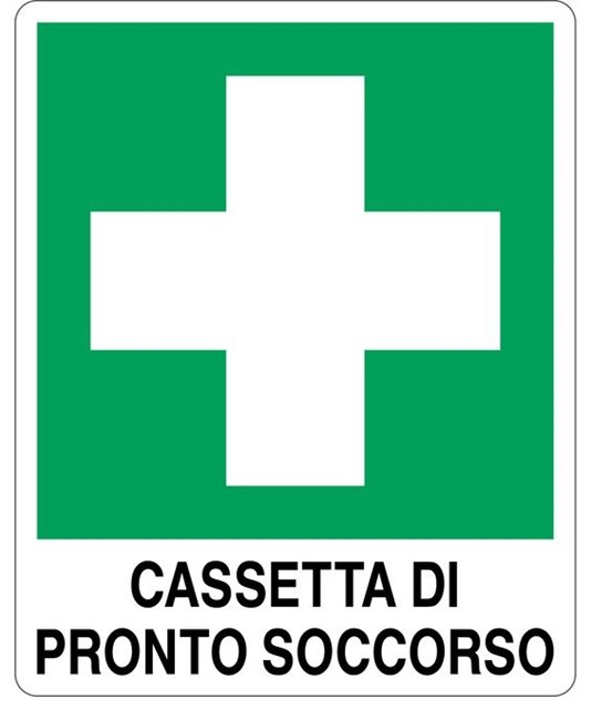Cartello 'cassetta di pronto soccorso' Cartello 'cassetta di pronto soccorso'