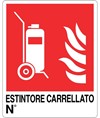 Cartello antincendio 'estintore carrellato N°'