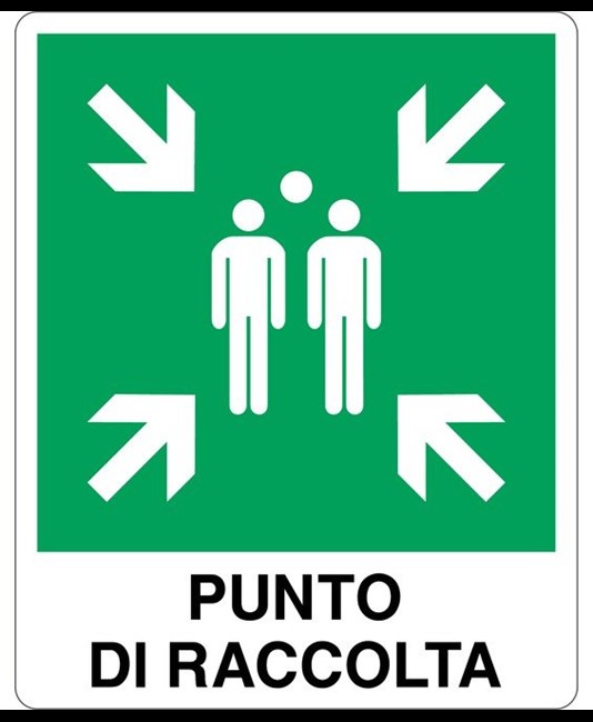 Cartello in alluminio  Punto di raccolta