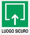 Cartello di emergenza "luogo sicuro"