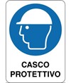Cartello obbligo  casco protettivo