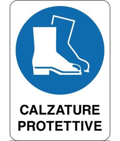 Cartello obbligo  calzature protettive