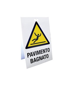 Cavalletto bifacciale 'Pavimento bagnato'