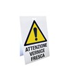 Cavalletto segnaletico da pavimento  'Attenzione vernice fresca'