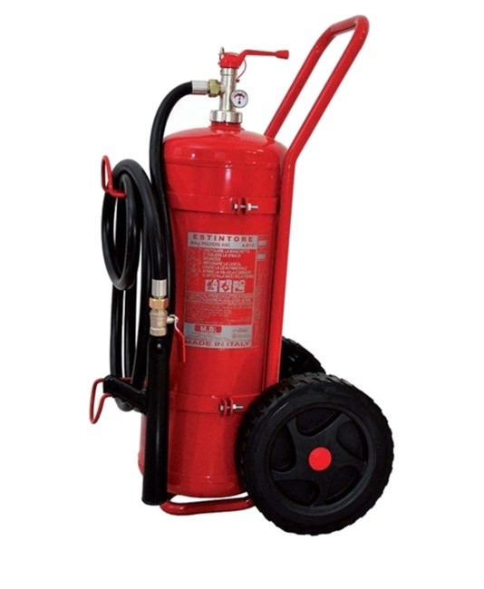 Estintore carrellato a polvere estinguente Estintore carrellato a polvere estinguente