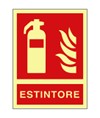Cartello fotoluminescente 'Estintore'