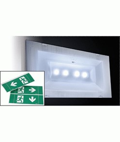 Lampada di emergenza a led per interni ed esterni