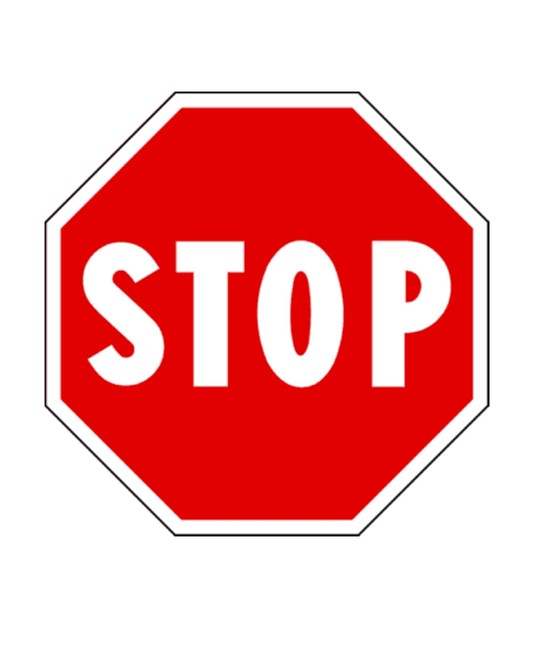 Cartello di stop  fermarsi e dare precedenza