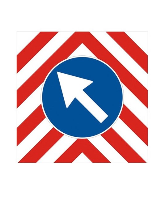 Pannello segnaletico con disco direzionale girevole Pannello segnaletico con disco direzionale girevole